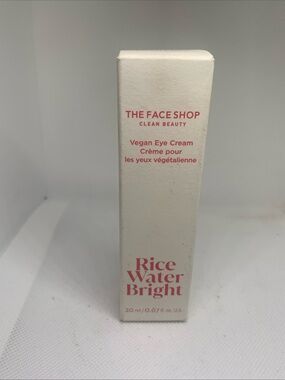 The Face Shop Rice Water Bright Vegan Eye Cream - NIB